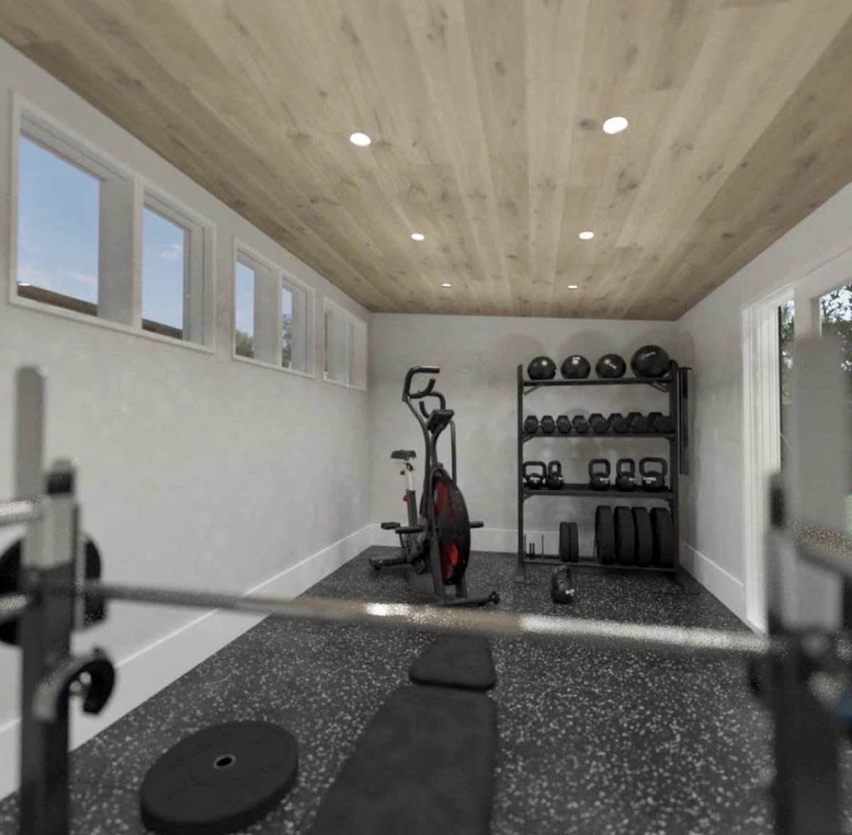 Set up as a gym
